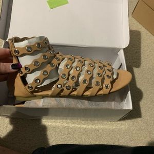 Olivia Miller flat sandals. Size 8